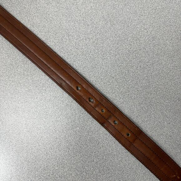 Chicago Leather Works Belt Mens 34 Distressed Classic Handmade 1.25" *No Buckle - Picture 10 of 10